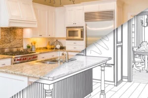 The Heart of Your Remodeling Project Is Design. A kitchen design project.